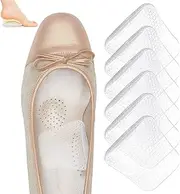Nuanchu 3 Pair Arch Support Inserts Women for Flat Feet Gel Arch Inserts for Plantar Fasciitis Relief, Non-slip Arch Support Pads for Foot Pain and Pressure Relief