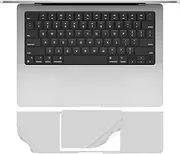CaseBuy Palm Rest Cover Protector Skin Compatible with 2022 2021 MacBook Pro 14 inch Model A2442 M1 Pro or M1 Max Chip Accessories Skin, Silver