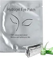 (100 pair) - 100 Pairs Eyelash Extension Gel Patches Kit, Lash Extension Lint Free Under Hydrogel Eye Mask Pads Beauty Tool with Transparent Cosmetic Bag (100 pair)