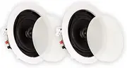 Theater Solutions TS50C in Ceiling Speakers Surround Sound Home Theater Pair, White, 5.25-Inch