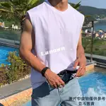 韓國 20支 精梳棉 寬肩 背心 百搭 海邊 海灘 內搭 打底 男女 情侶 素色 純棉 背心LANOWN