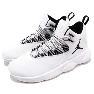 【NIKE 耐吉】籃球鞋 Jordan Super.Fly MVP PF 白 黑 男鞋 高筒 運動鞋(AR0038-100)