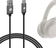 Geekria USB Headphones Charger Cable Compatible with Sony WF-C710N, ULT WEAR/Field 5, WH-1000XM6/ 1000XM5, WH-XB920N/910N, WH-CH720N, USB Replacement Power Charging Cord (10ft/300cm)