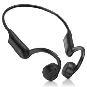 Bone Conduction Headphones Bluetooth 5.3, Open Ear Headphones with Mic, 7H Pl...