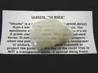 (r33-27) 1-5/8" Ulexite stone Mineral TV rock Boron, CA from borax mine specimen