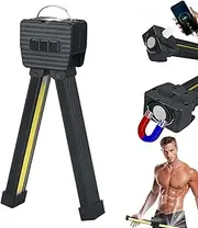Gym Lamp for Posing, 180° Portable Gym Lamp for Posing with 7th Gear Dimming and 4 Light Modes, Handheld USB Rechargeable Worklight with Hang Hook, Multiple Placement/Installation Methods (1 pc)
