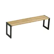 70cm Narrow Bamboo Pantry Shelf Matte Black