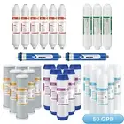 3-Year 6-Stage Alkaline Reverse Osmosis Water Filter w/ 2pcs 50 GPD RO Membrane