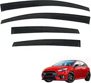 OAD4X4 Weathershields Compatible with Ford Focus LW LZ Series 2011-2018, Weather Shields Window Visors Wind Deflectors Sun Rain Guard 4PCS Set