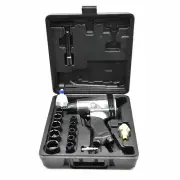 IR002A 16pcs 1/2 Inch Air Impact Wrench Kit Includes Sockets Extension with Case