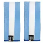 2 Better Homes & Gardens XL 38" X 72" Reversible Blue Striped Beach Pool Towels