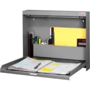 Datum WallWrite Folding Wall Mount Desk Non-Locking 20""W x 3-3/8""D x 16-3/8""H