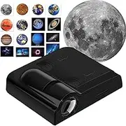 Galaxy Light Projector, Abs Night Light Planetarium Projector, Solar System Projector with Moon Planets, Battery Operated Projector Lamp, Projector for Room, Dining Table