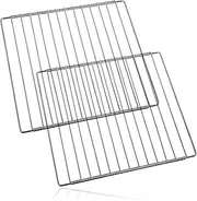 SPARES2GO Universal Fridge Shelf Adjustable Refrigerator Freezer Rack Chrome Plated x 2