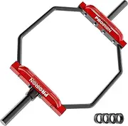 PROIRON Olympic Trap Bar 2", Hex Deadlift Squat Bar, 56" Weight lifting Shrug Bars Barbell Knurled Handles for Shoulder Exercises, Farmers Walk, 250kg Capacity for Home Gym Workout