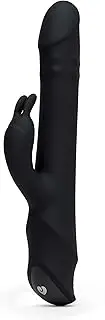 Lovehoney Thrusting Rabbit Vibrator for Women | Silicone Thrusting Dildo G Spot Massager Tool | 10 Powerful Vibration Modes | Dual Motor Clit Vibrator | Rechargeable Adult Sex Toys for Couples
