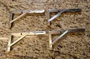 Folding Shelf Brackets 10 Inch Stainless Steel Drop Down Bracket Set of 4
