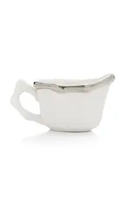 [Este Ceramiche for Moda Domus] Bamboo Platinum-Trimmed Ceramic Sugar Bowl and Creamer Set