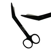 Black Lister Bandage Scissors 5.5", Angled, Blunt, Bandage Cutting - Stainless