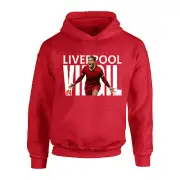 Childrens 4 Virgil van Dijk Liverpool Fanmade Hoodie Unofficial Merchandise Kids