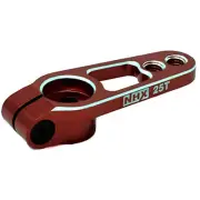 NEW NHX 25T M3 CNC Aluminum Futaba/Savox Servo Horn Arms Red 25T FREE US SHIP