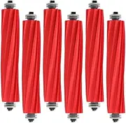 [MIXEAL] 6 Pack Rubber Brushes Replacement Parts Fit for Roborock Qrevo S/MaxV/Pro/Plus,Q Revo Series,S7 Series,Q7 Series,QV 35A Vacuum Cleaner