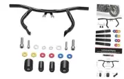 Front Engine Guard Highway Crash Bar Flat-Out Bar Fit for Harley Touring Road