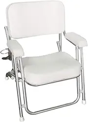 MARINE CITY Stainless Steel Portable Folding Cushioned Boat Deck Beach Chair