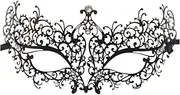 Geek-M Metal Laser Cut Masquerade Mask Women Venetian Party Mask