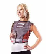 NEW Weider Gray Orange Reflective Mesh Safety Vest Jogging Biking Running Sports