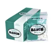 BULK BUY Ranch Cool Menthol Supa Slims Filter (80 tips x 36 Bags)