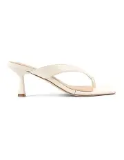 [SIREN] Sardinia Thong Heels in Chalk White