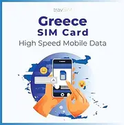 travSIM Data SIM Card for Greece Valid 60 Days | 3GB Mobile Internet | Greece SIM Card with Free Roaming in 15+ European Countries