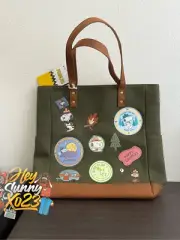 Loungefly Peanuts Snoopy Beagle Scouts Patch Tote Bag