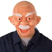 Halloween Old Man Mask For Adults Realistic Scary Costumes Latex Face Mask, Creepy Grandpa Full Head Mask for Halloween Party, Haunted House, Cosplay, Prank Pr