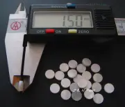 0.06"/1.5mm Thick White Mother of Pearl Dots 5mm,20+2pcs Free