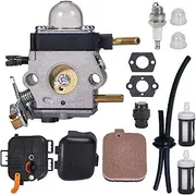 [Mikatesi] C1Q-S55 Carburetor with Air Filter Cover Base Tune Up Kit for Stihl BG45 BG46 BG55 BG65 BG85 SH55 SH85 Leaf Blower Replace Parts 4229-120-0604 42291200604