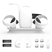 Magnetic Charging Base Station w/Battery for NEW Quest2 VR Headset Controller