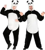Widmann WDM97119 Panda Costume Plush One Size Black
