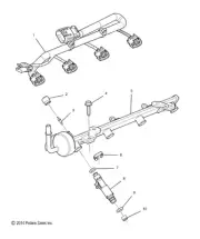 Polaris Injector, GM, Genuine OEM Part 12613163, Qty 1