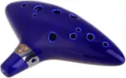 12 Hole Ocarina Ceramic Alto C Legend of Zelda Ocarina Flute with Song Book (Nec