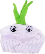 BELLIFFY Puppy Warm Hat Garlic Shaped Pet Warming Cover for Dogs and Cats Comfortable Thermal Headdress for Christmas Parties and Pet Dress Up for Cats Dogs