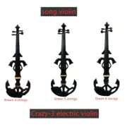 Best SONG Top art Crazy-3 electric (4-5)strings violin 4/4,solid wood