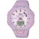 【CASIO】BABY-G 可愛藍芽計步運動雙顯錶-黑(BSA-B100-4A2) 薰衣草紫-正版宏崑公司貨