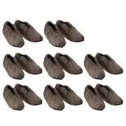 Waterproof Shoe Covers, 8 Pairs Water Resistant Rain Shoe Cover, Brown