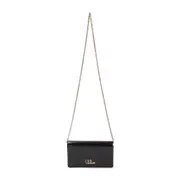 [Chloe] Chloe-Black Calf Leather Iconic Chain Wallet-Donna OS OS
