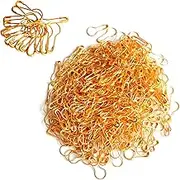 Fuxinghao 1000 Pieces 21mm/0.8 Inch Small Metal Safety Pins, Gourd Pin, Bulb Pin, Clothing Tag Pins for Clothing Crafting and DIY(Gold)