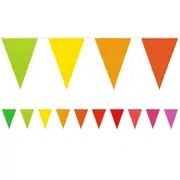 Rainbow Gradient Plastic Flag Banner (10m)