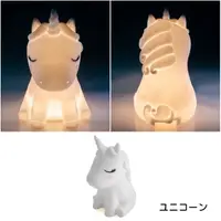 在飛比找樂天市場購物網優惠-日本LEADWORKS LED獨角獸兔子兔寶寶-矽膠安全夜燈