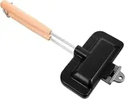 EXHUMKY Double-Sided Non-Stick Sandwich Maker Ergonomic Handle Easy to Clean Breakfast Frying Pan Versatile Kitchen Gadget for Toast Omelettes and More Construction
